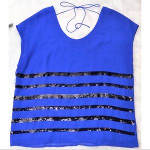 NWOT A.N.A. A New Approach Sequined Top